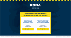 Desktop Screenshot of opinion.rona.ca