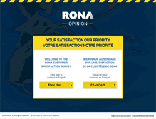 Tablet Screenshot of opinion.rona.ca
