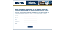 Tablet Screenshot of investisseurs.rona.ca